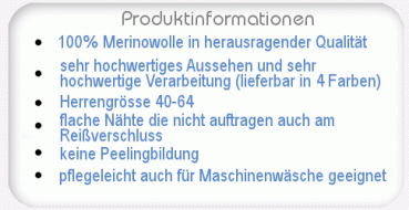 Preview: Troyerjacke aus 100% Schurwolle (Merino) in 4 Farben Preview: Informationen