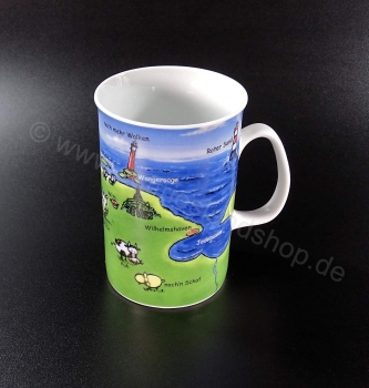 Preview: Kaffeebecher / Teebecher / Kakaubecher Karte von Ostfriesland Preview: Kaffeebecher / Teebecher / Kakaubecher Karte von Ostfriesland
