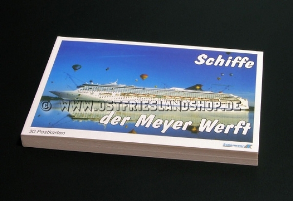 Postkartenbuch Schiffe der Meyer Werft Inhalt 30 Stück