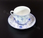 Preview: Kaffeetasse mit Untertasse ca. 0,16 Liter Friesisch blau Dekor AW