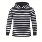 Preview: Bretonisches Kinderkapuzenshirt Blau/Weissgestreift