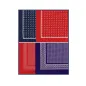 Preview: Vierecktuch 54cm x 54cm Muster Anker oder Punkte