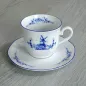 Preview: Kaffeetasse mit Untertasse Dekor Windmühle