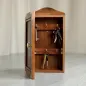 Preview: Schlüsselkasten aus Holz mit Messing - 6 Haken