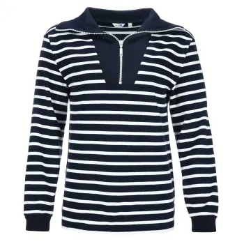 Bretonisches Shirt Weiss/Blaugestreift Damen