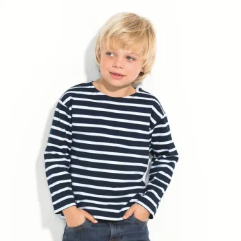 Preview: Bretonisches Kinderhemd in 3 Farbkombinationen