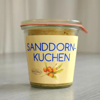 Sanddorn Kuchen im Glas 140 g