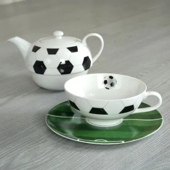 Preview: Tea-for-One Set - Fußball