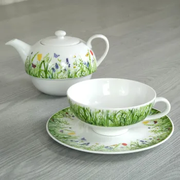 Preview: Tea-for-One Set - Sommergarten