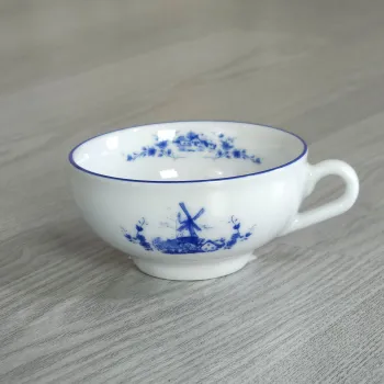 Preview: Teetasse mit Untertasse klein 0,14 Liter Dekor Windmühle