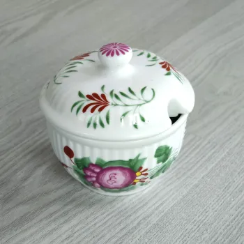 Zuckerdose mit Deckel Friesenrose