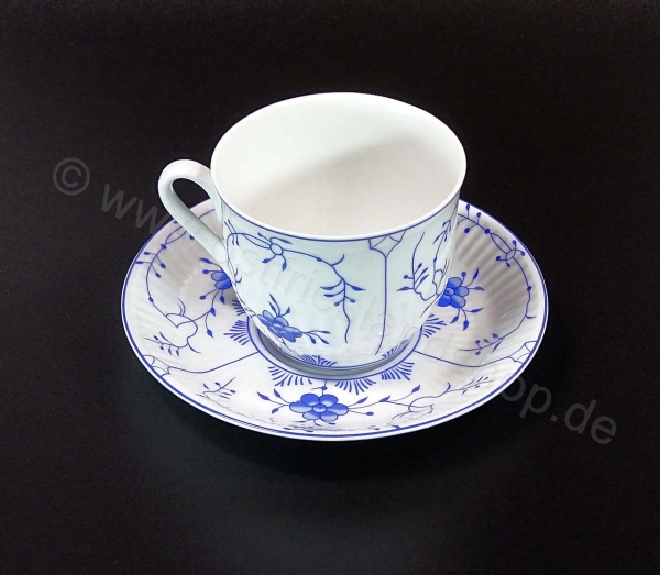Kaffeetasse mit Untertasse ca. 0,16 Liter Friesisch blau Dekor AW