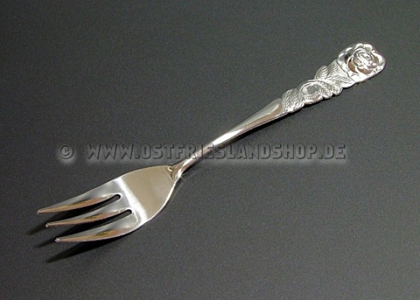 Kuchengabel Dekor Rose (6 Stück)