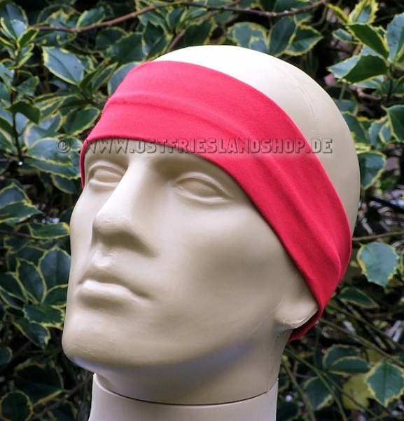 Bretonisches Stirnband uni rot