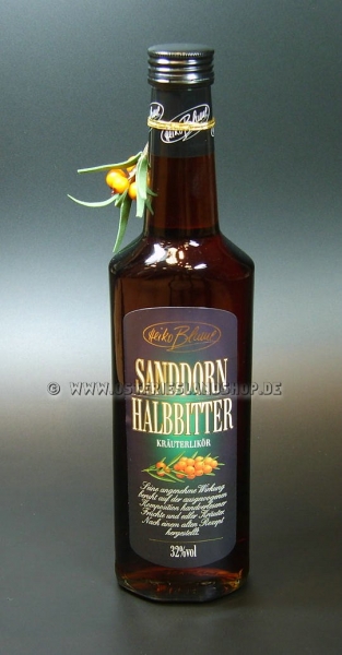 Sanddorn Halbbitter 0,5 Liter 32 % vol
