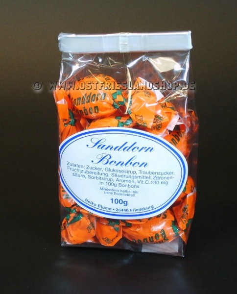 Sanddorn Bonbons 100g Beutel