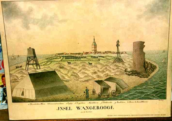Insel Wangerooge von der Nordseite Faksimiledruck