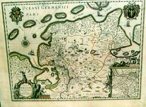 Ostfrieslandkarte Faksimiledruck