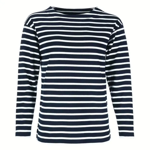 Bretonisches Damenfischerhemd Blau/Weissgestreift