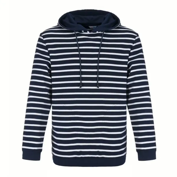 Bretonisches Kapuzenshirt Blau/Weissgestreift Herren