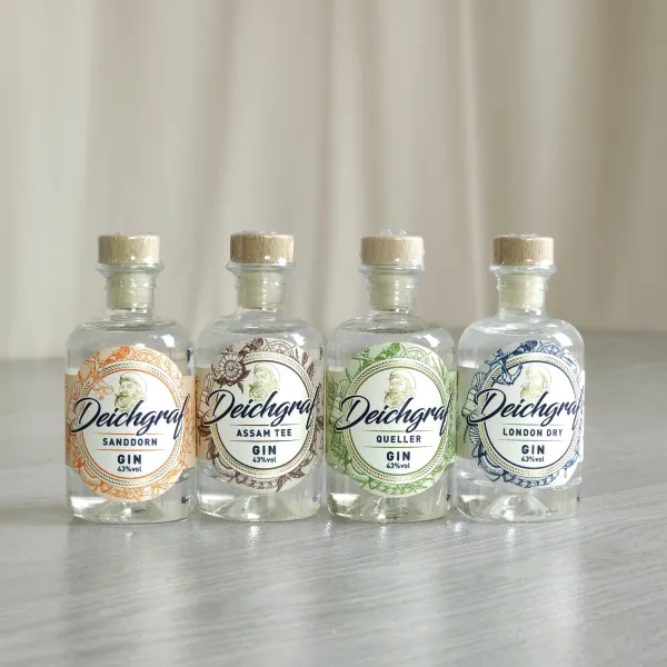 Gin Geschenkbox Deichgraf 4x 40ml 43%vol