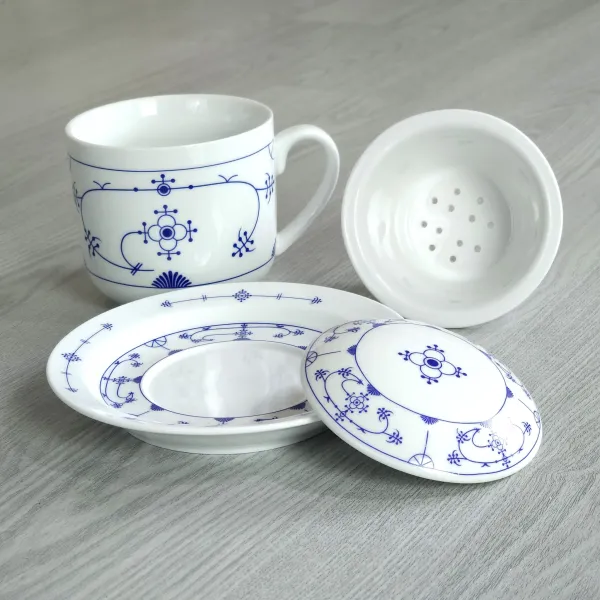 Kräuterteetasse Indisch Blau 4-tlg