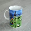 Kaffeebecher / Teebecher / Kakaobecher Karte von Ostfriesland