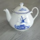 Teekanne Dekor Windmühle