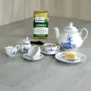 Komplettes 21 teiliges Teeservice für 6 Personen Dekor Windmühle